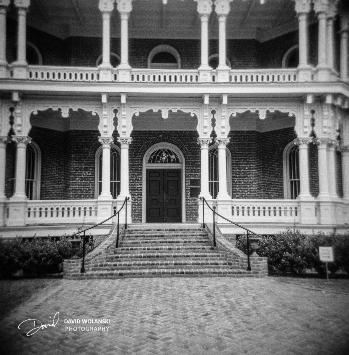 The Longwood Mansion Front Entrance