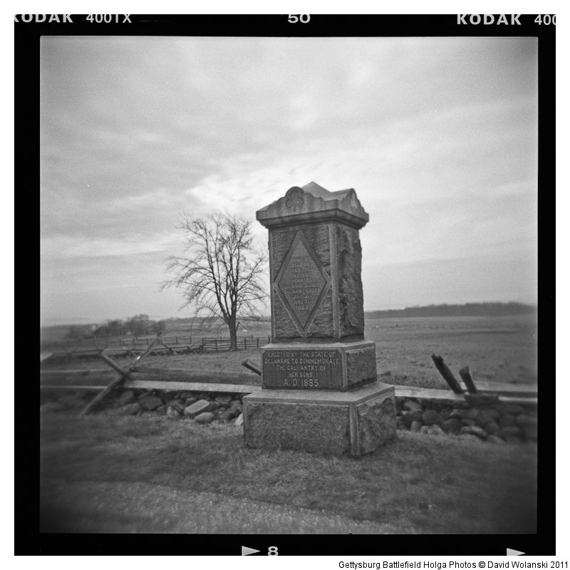 Delaware monument near "The Angle" at Gettysburg