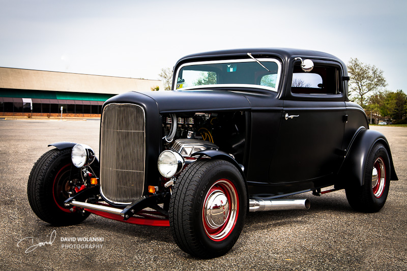 Black 1932 Ford Hot Rod 